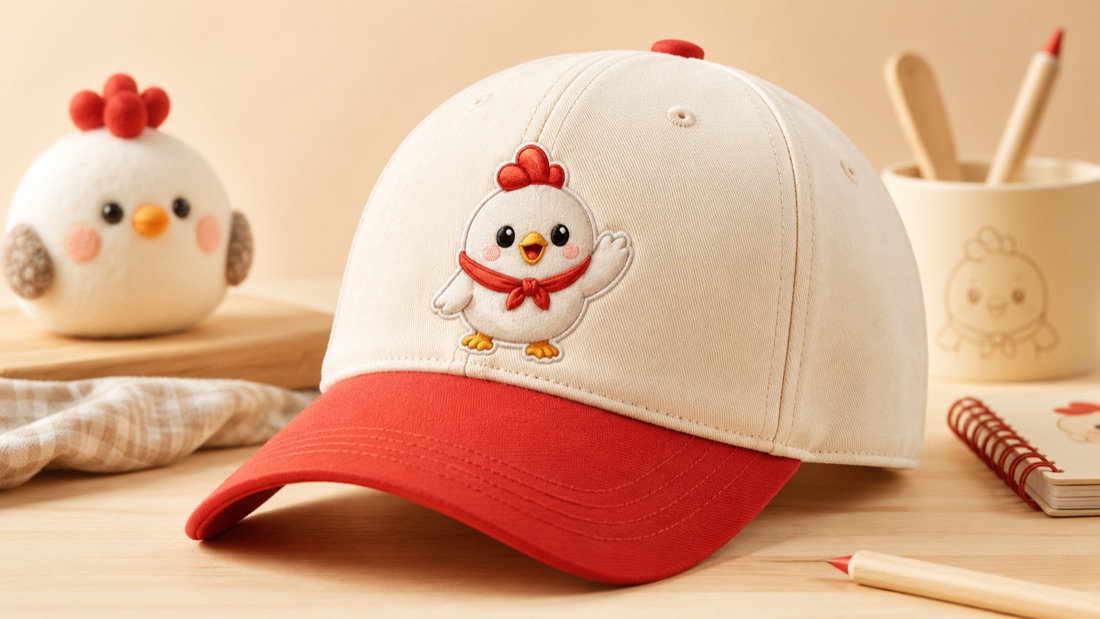 치니 자수 볼캡